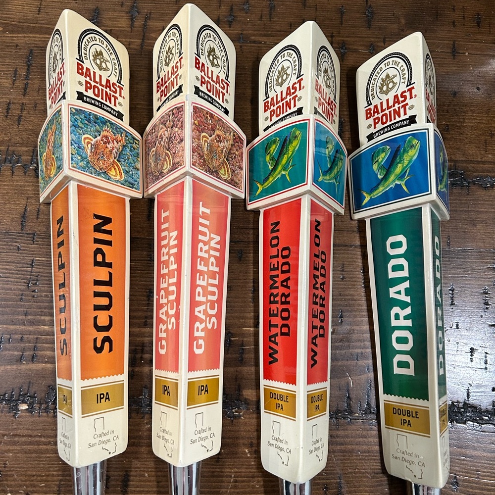 Beer Tap Handle Set - Orange, Red, Blue